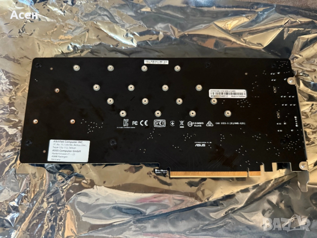 Карта ASUS Hyper M.2 x16 Gen 4 Card (PCIe 4.0/3.0, снимка 3 - Дънни платки - 36877448