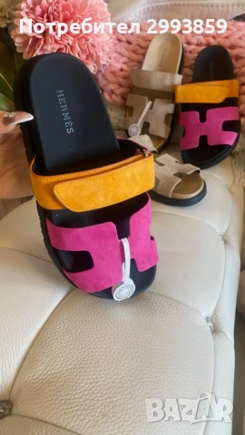 Чехли ЕРМЕС н.37* Hermes chypre sandals, снимка 6 - Чехли - 42728789