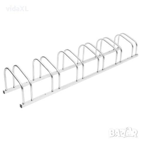 vidaXL Стойка за велосипеди за 6 велосипеда, поцинкована стомана