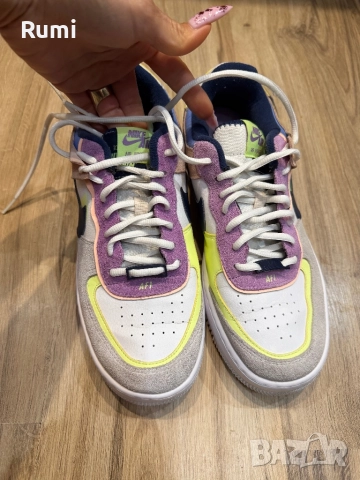 Оригинални кожени кецове Nike Air Force 1 Shadow! 42 н, снимка 5 - Кецове - 51253571