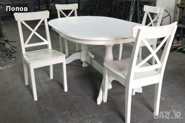 Трапезна маса със столове тип IKEA в Маси в гр. Пловдив - ID31735477 — Bazar .bg