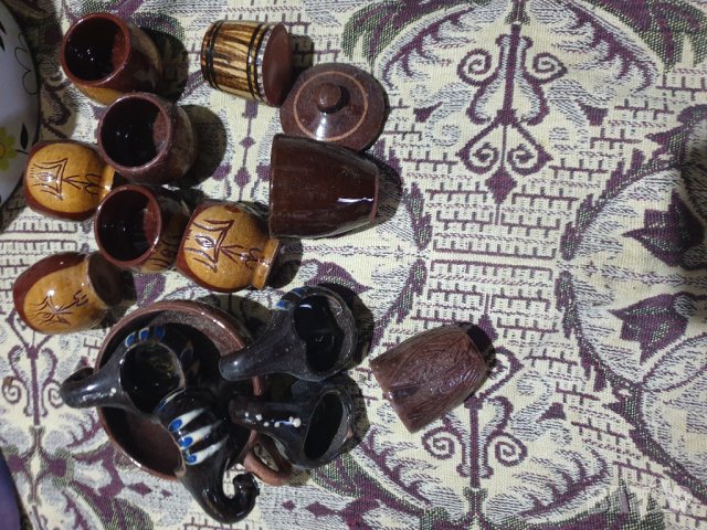 битови,керамични чаши за ракия, снимка 1