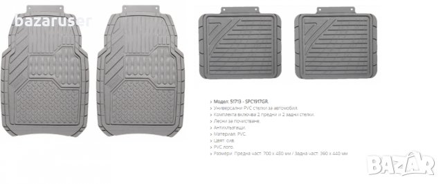 Универсални PVC Стелки SPARCO 51713/SPC1917GR, снимка 2 - Аксесоари и консумативи - 31458371