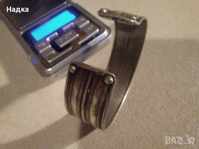 Дамска сребърна гривна, снимка 4 - Гривни - 52204319