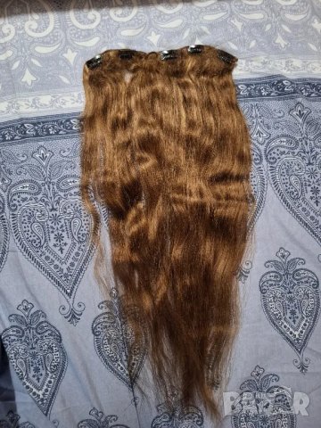 Естествена Руска коса 61см. 100гр., снимка 4 - Аксесоари за коса - 47542293