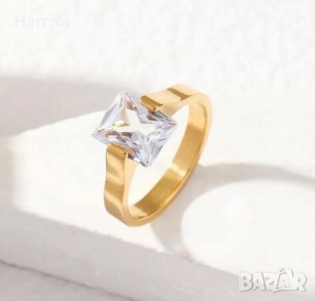 Красив пръстен от Медицинска стомана-Номер-8, снимка 3 - Пръстени - 42256455