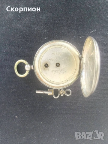 Швейцарски СРЕБЪРЕН джобен часовник - ПРОМОЦИЯ, снимка 15 - Джобни - 48835206