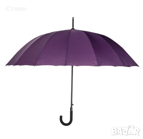 Чадър бастун за дъжд Автоматичен лилав 93 см, снимка 2 - Други - 42878126