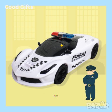 Детска музикална полицейска кола, снимка 2 - Коли, камиони, мотори, писти - 42892389
