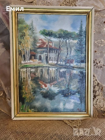 Стара картина български автор, снимка 2 - Колекции - 51007465