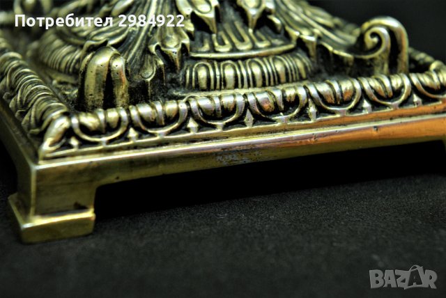 РАЗПРОДАЖБА Сребърен свещник, проба 800 със старо оригинално позлатяване НАМАЛЕНИЕ , снимка 9 - Антикварни и старинни предмети - 37452254