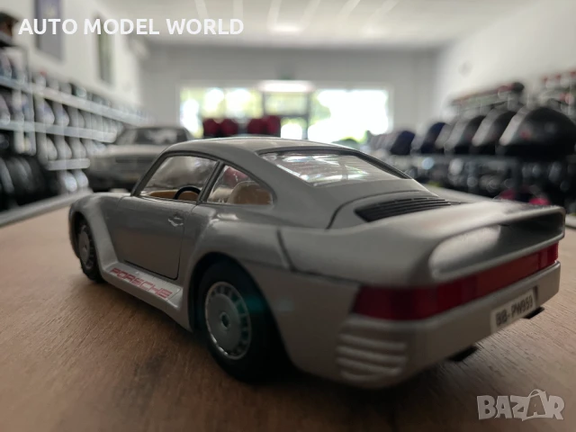 Метална колекционерска количкa BBURAGO PORSCHE 959 мащаб 1:24, снимка 3 - Колекции - 50833967