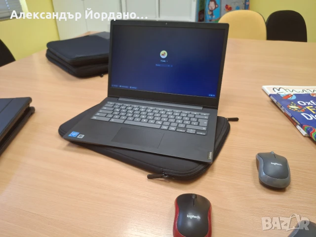 Лаптоп Lenovo Chromebook С340-14 лаптоп, 14 инча с калъф и мишка , снимка 5 - Лаптопи за работа - 50723891