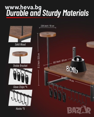 Стойка за стена за мотоциклетна каска, снимка 2 - Части - 54271907