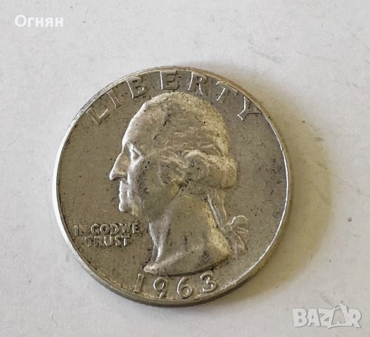 1/4 quarter долар, сребро 1956-1964, снимка 7 - Нумизматика и бонистика - 52001304