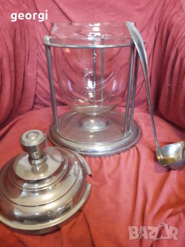 Стара немска кристална купа за пунш , снимка 4 - Декорация за дома - 31354940