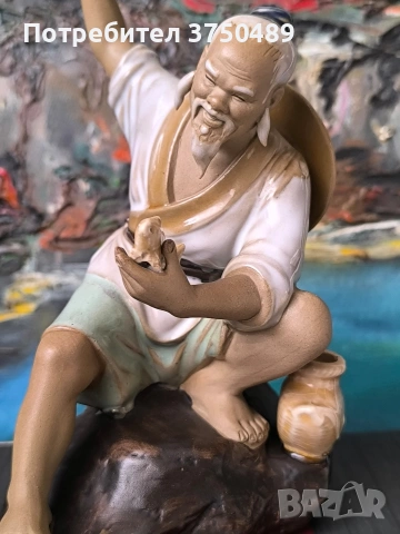 Фигурка на рибар, снимка 3 - Статуетки - 54007115