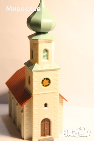 FALLER? KIBRI? H0 1/87 СГРАДА ЦЪРКВА ВАГОН ВЛАК ЖП, снимка 2 - Колекции - 52963903