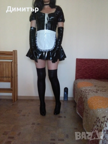 Лачена рокля камериерка прислужница M/L