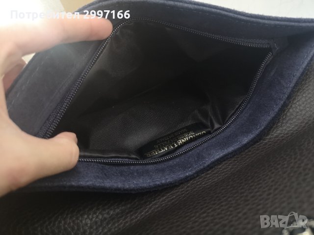Дамска чантичка Borse In Pelle Genuine Leather , снимка 5 - Чанти - 44423971