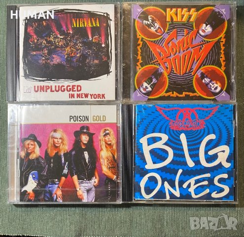 Nirvana,Kiss,Aerosmith,Poison