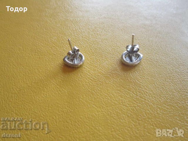 Уникални сребърни обеци обици емайл и камъни сребро 925, снимка 3 - Колекции - 34540890