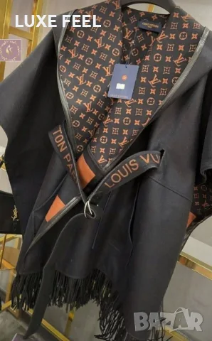Louis Vuitton ⚜️Дамско Пончо, снимка 4 - Палта, манта - 56365557