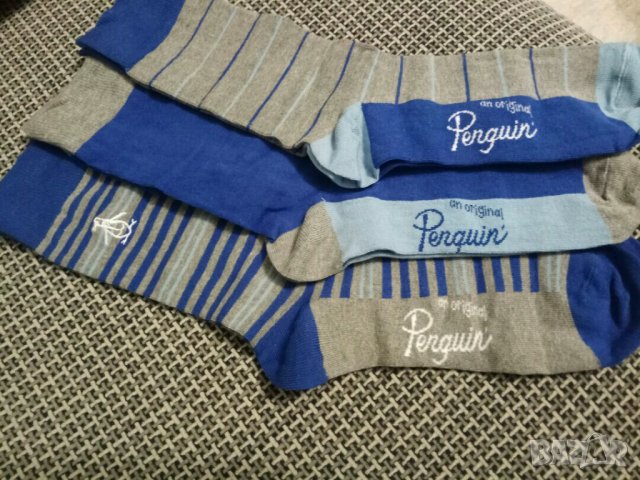 Нов к-т Original Penguin 3 Pack Socks In Gift Box , снимка 3 - Мъжки чорапи - 30715949