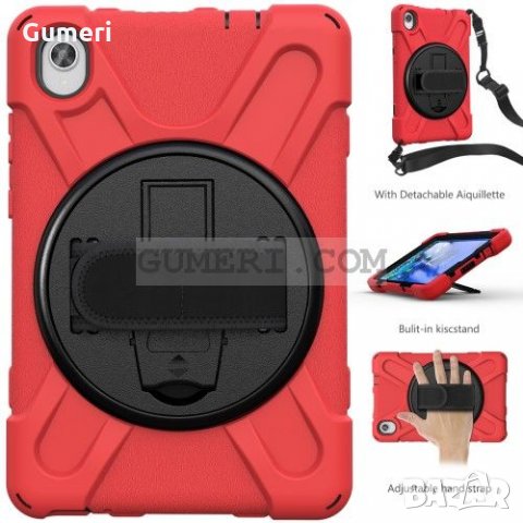 Lenovo Tab M8 (FHD)   360° Въртящ се Противоударен Калъф Стойка с Презрамка, снимка 7 - Калъфи, кейсове - 31815963