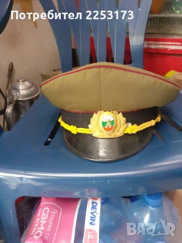 Стара офицерска фуражка танкови.ЗРВ.Военен лекар