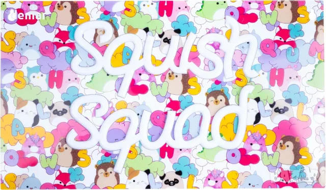 Fizz Creations Squishmallows Squish Squad, неонова табела за стена, USB захранване, LED, снимка 2 - Лед осветление - 47863714