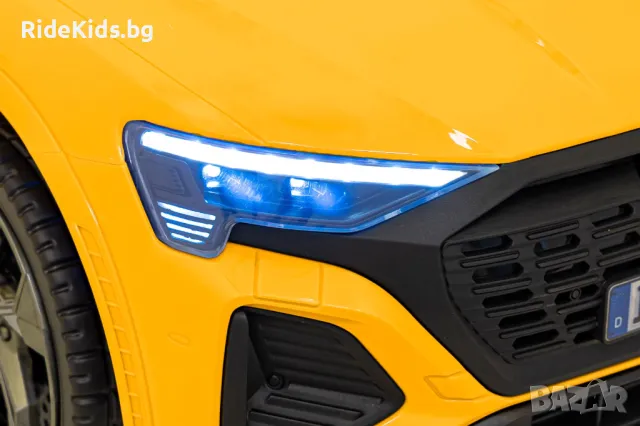 Audi SQ8 12V – Детски акумулаторен джип, Жълт, EVA гуми, снимка 12 - Детски велосипеди, триколки и коли - 50418582