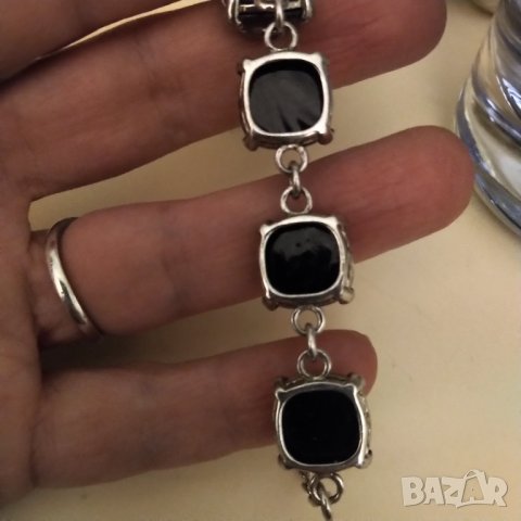 Сребърна гривна с фасетиран лабрадорит  НАМАЛЕНИЕ , снимка 5 - Гривни - 36886936