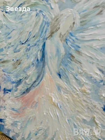 Картина "Аура от мечти" – Прегръдка от небесна нежност, снимка 3 - Декорация за дома - 50371046