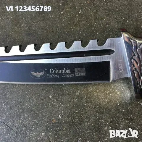 Огромен ловен нож Columbia S052 с фиксирано острие / 2 варианта/, снимка 4 - Ножове - 50803948