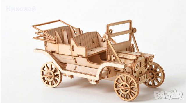 3Д пъзел ретро кола , ретро автомобил , дървена играчка, снимка 6 - Игри и пъзели - 31868504