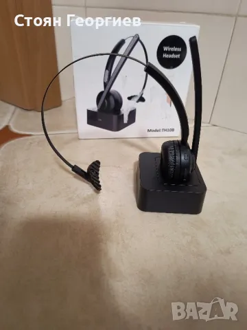 Безжични слушалки за кол център с микрофон TH10B, Автономност 30 часа, Bluetooth 5.2, снимка 1