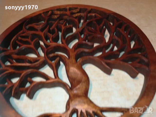 *Дърво на живота 30см пано стенно дърворезба 0411201928, снимка 9 - Колекции - 30676260