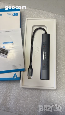 ANKER A8365 6in1 USB-C Hub 65W PD (HDMI,LAN,2xType-C,2xUSB), снимка 3 - Друга електроника - 50762811