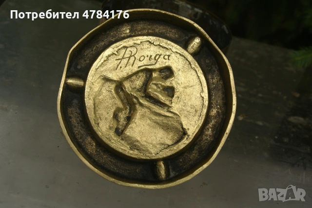 продавам  старинен бронзов пепелник края на 19 век, снимка 4 - Антикварни и старинни предмети - 54073584