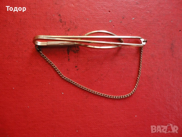 Позлатена игла щипка за вратовръзка Strattun Roled Gold , снимка 8 - Други - 53040872