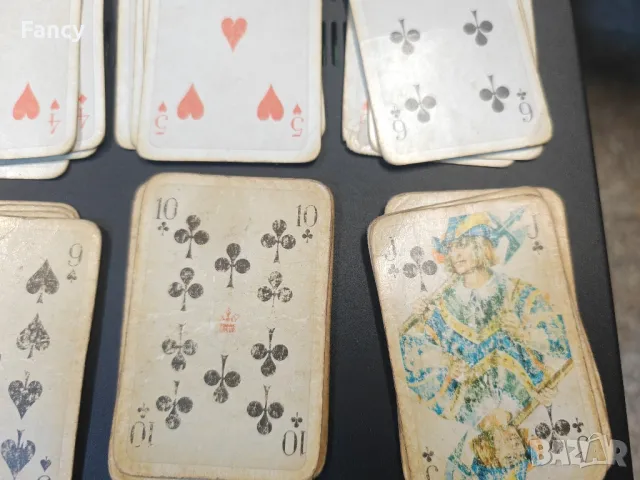 Три чифта стари немски карти , снимка 4 - Колекции - 48298377