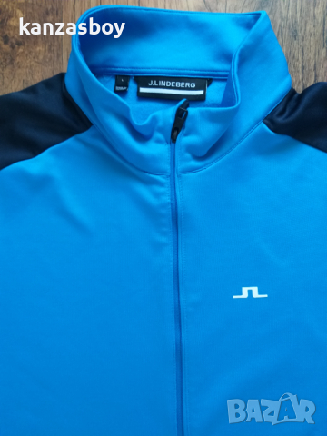 j.lindeberg danny mid layer - страхотна мъжка блуза КАТО НОВА Л, снимка 4 - Блузи - 44622310