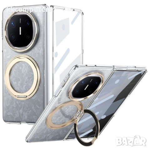 Huawei Mate X6 Удароустойчив Калъф с Магнитна Стойка и Скрийн Протектор – Черен, Сребрист, Златист, снимка 2 - Калъфи, кейсове - 50728577