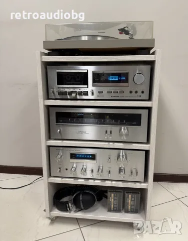🔈Ретро аудио сет PIONEER синя серия - усилвател, тунер, дек, грамофон + опция тонколони🔈, снимка 9 - Аудиосистеми - 56163968