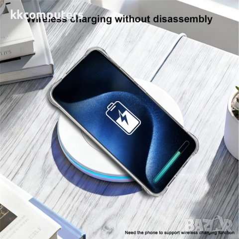 IMAK Прозрачен Калъф за Nothing Phone (4a) Pro - TPU, Airbag, Отвор за ремък, Прозрачен, снимка 5 - Калъфи, кейсове - 54250183