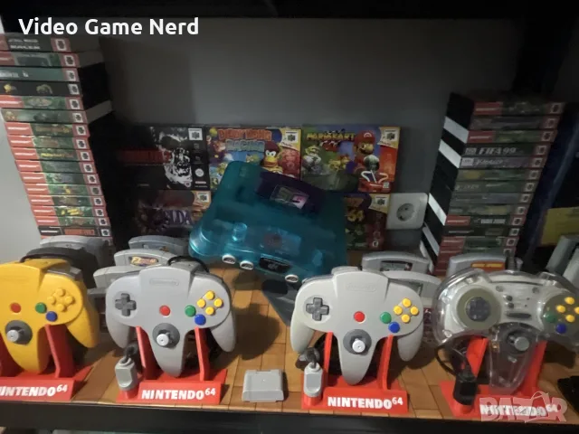 Nintendo 64 + сменен корпус + 4 оригинални контролера + игри | Само РАЗМЯНА