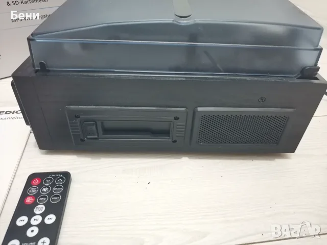 Продавам немски грамофон/касетофон /USB Medion с говорители , снимка 2 - Грамофони - 55941794