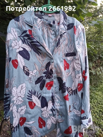 Комплект сатенена пижама, снимка 1