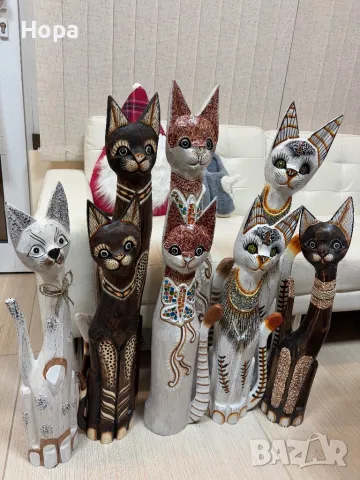 Котки от дърво -100см.,80см. и 60см., снимка 8 - Декорация за дома - 29389762